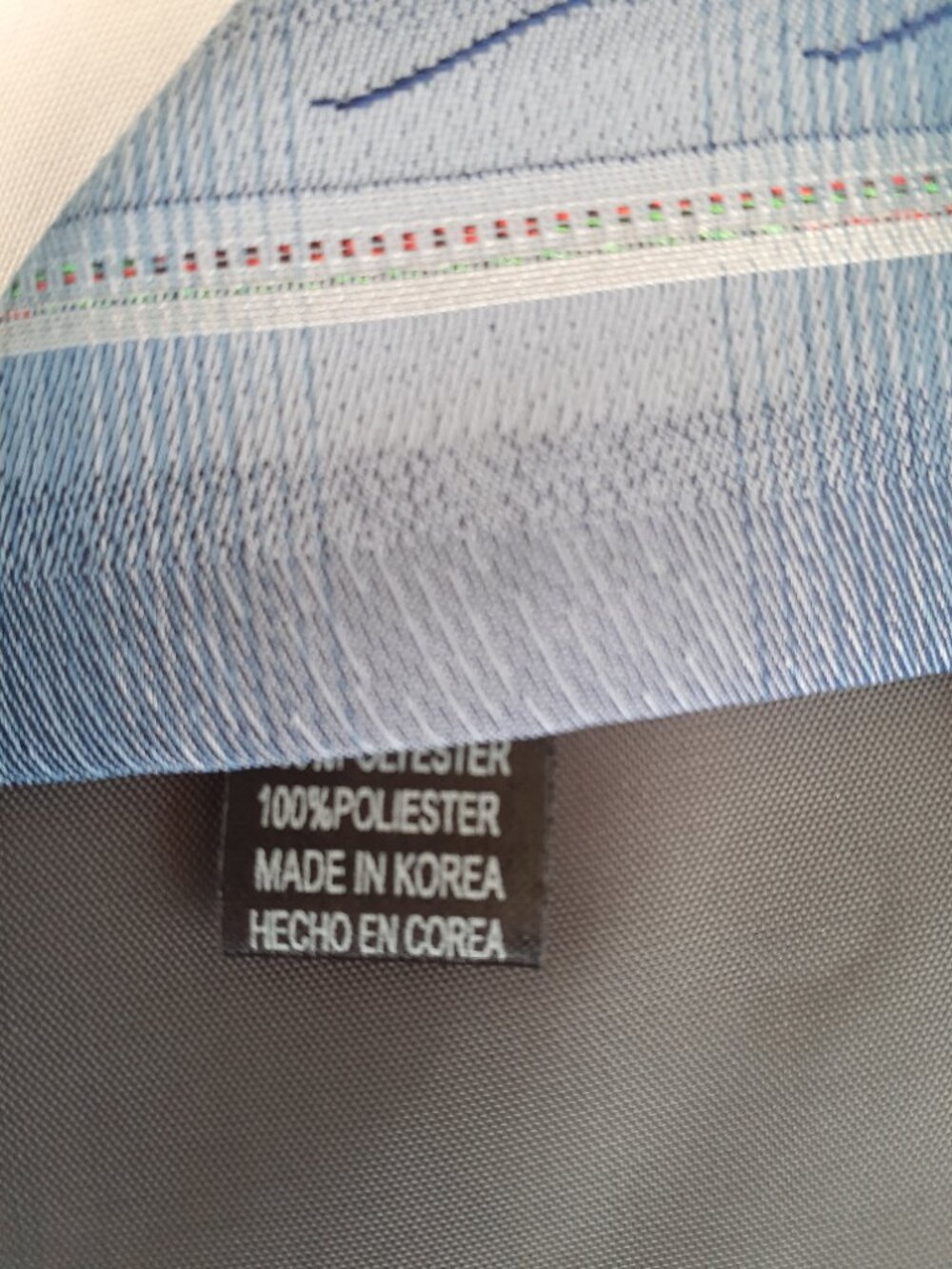 Marquis Men's tie blue line pattern - Picture 4 of 4